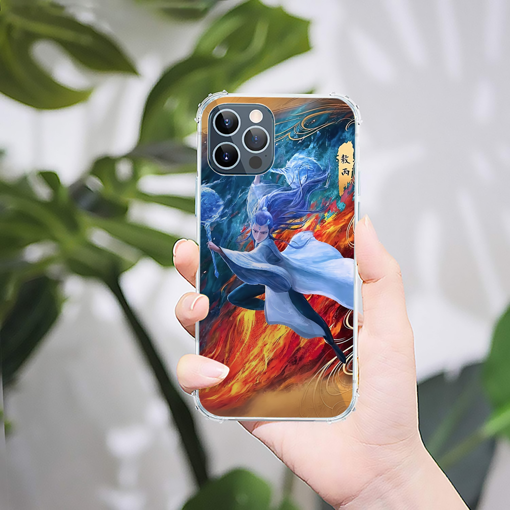 （画像用） Ne Zha 2 ナタ 魔童の大暴れ 【iPhone 12シリーズ対応】透明スマホケース（クリアソフトケース）